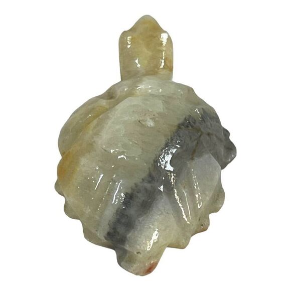 Lot of 3 Vintage Hand Carved Stone Turtle Figurines Paperweight Soapstone Set 3 - Picture 10 of 16